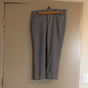 Women’s Black and White Patterned Pants